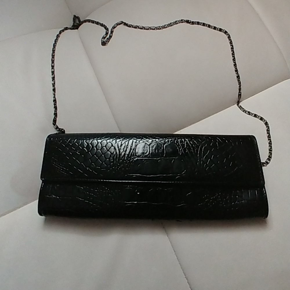 Animal print clutch